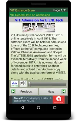 VITEEE android App screenshot 2